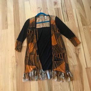 Gimmicks by BKE pieced lightweight kimono